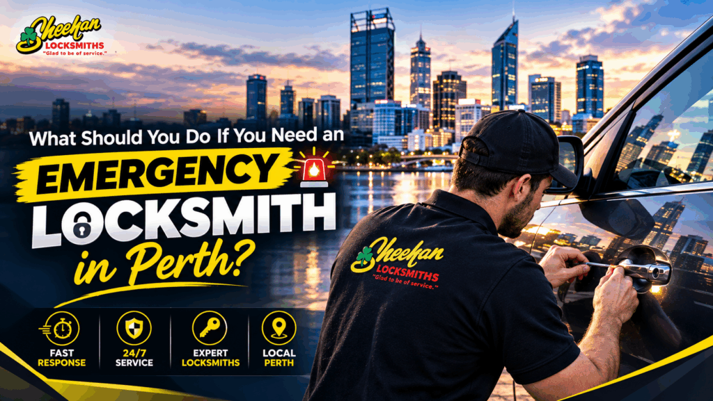 Emergency locksmith in Perth helping with a home lockout