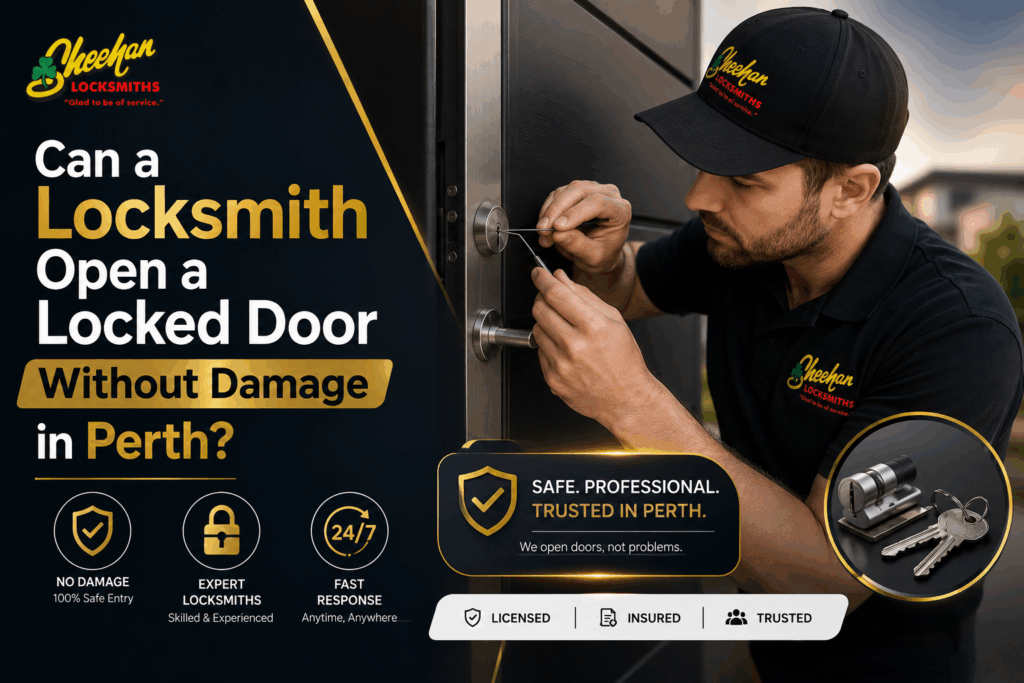 Can a Locksmith Open a Locked Door Without Damage in Perth?