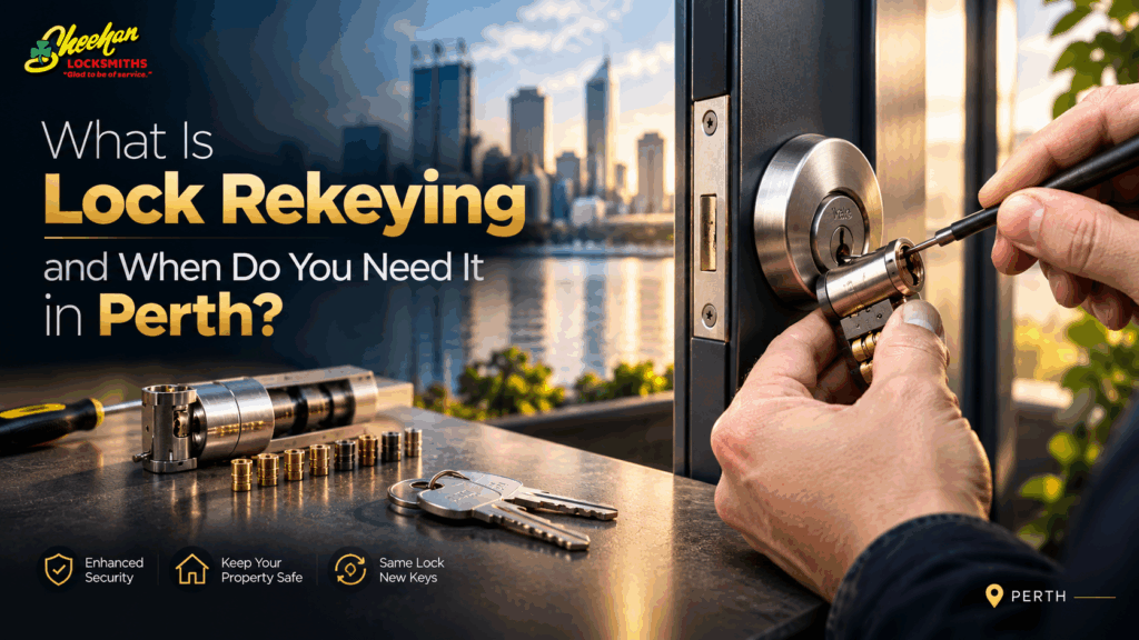 Lock rekeying service in Perth for home and business security