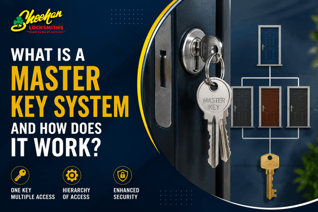 Master key system for Perth commercial property showing different access levels