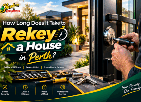 Image Alt Text: Lock rekey a house in Perth with a locksmith changing residential door locks