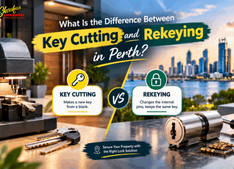 Key cutting and lock rekeying services in Perth