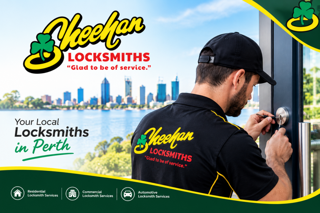 Locked out in Perth and needing professional locksmith assistance from Sheehan Locksmiths Perth.