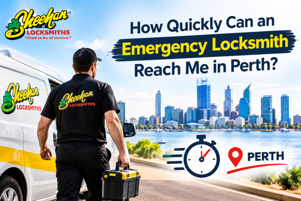 Emergency locksmith Perth helping a customer locked out of their home