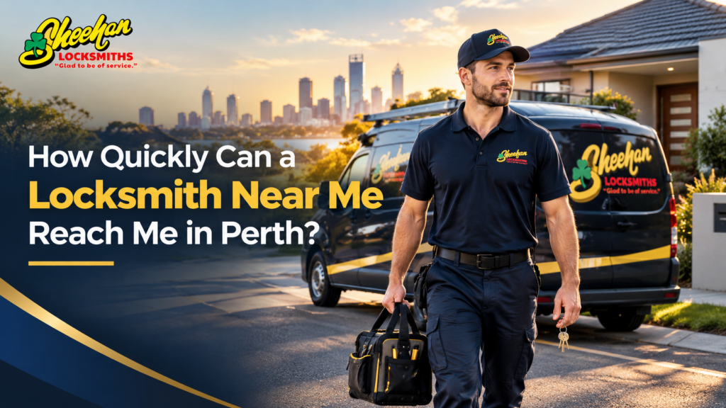 Locksmith near me Perth – mobile locksmith helping a customer with a locked door